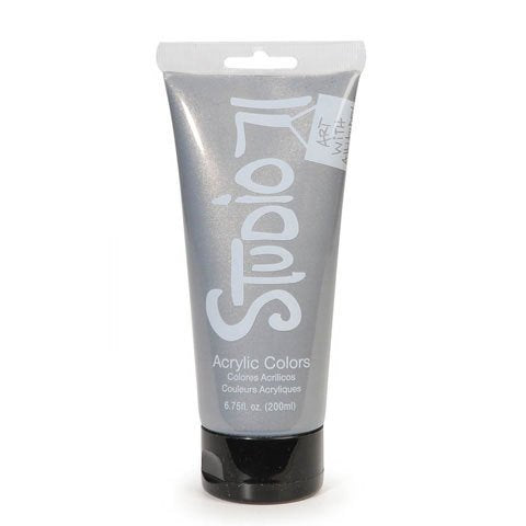 Studio 71 Acrylic Paint - Iridescent Silver - 200ml / 6.75 fl oz