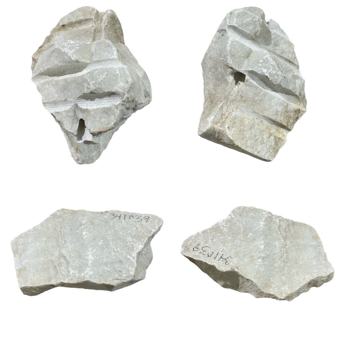 14 paun Carrara Bianco biru/kelabu 4x8x11 #341039