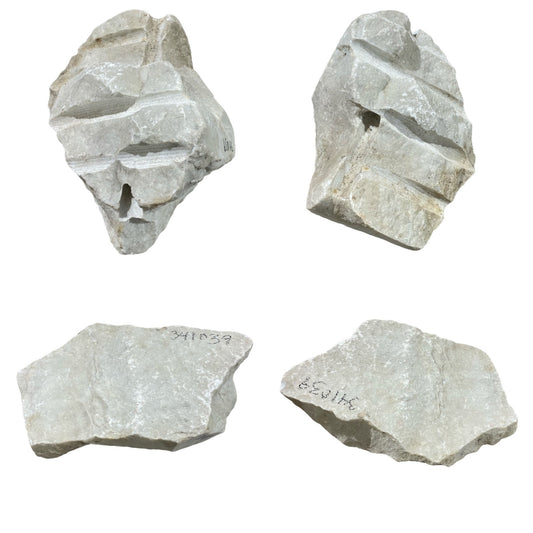14 paun Carrara Bianco biru/kelabu 4x8x11 #341039