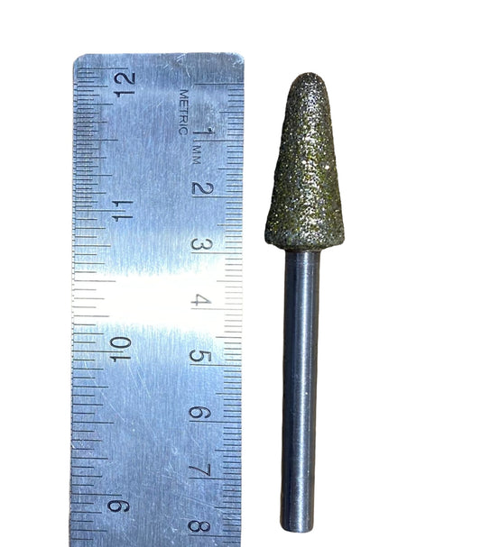 Diamond Burr #06 Taper 1/2x1-1/4" (13-30mm) 1/4" Shaft