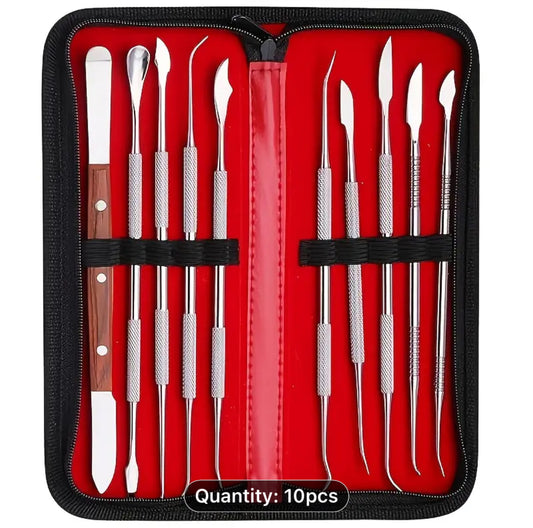 Stainless Steel Carving Tool Set 10pc