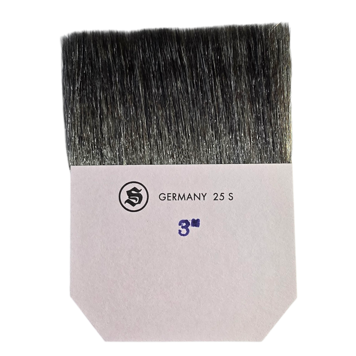S.L.P. Gilders Tip - Single - 3" width x 2" Length - Grey Talahuthy Squirrel Hair - European