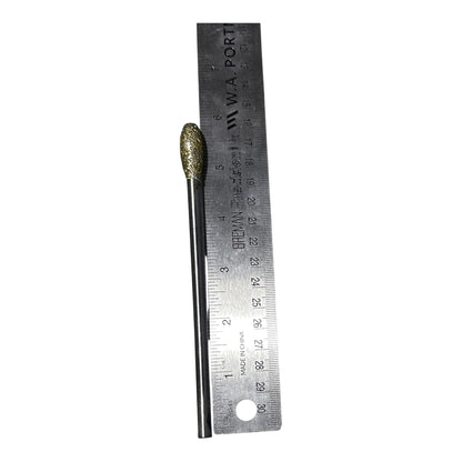 Diamond Burr #07 Oval  3/8x1" (10x25mm) 1/4" Long Shaft
