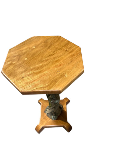 OOAK Wood Pedestal Osage and Cherry SB3032