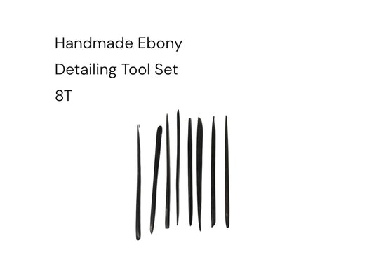 Handmade Ebony Detailing Tool Set 8T