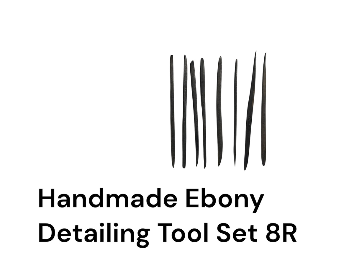 Handmade Ebony Detailing Tool Set 8R