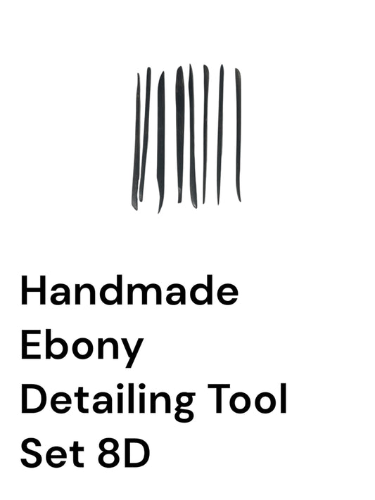 Handmade Ebony Detailing Tool Set 8D