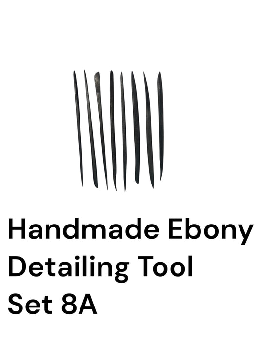 Handmade Ebony Detailing Tool Set 8A