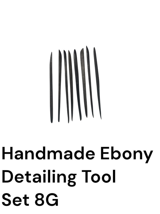 Handmade Ebony Detailing Tool Set 8G