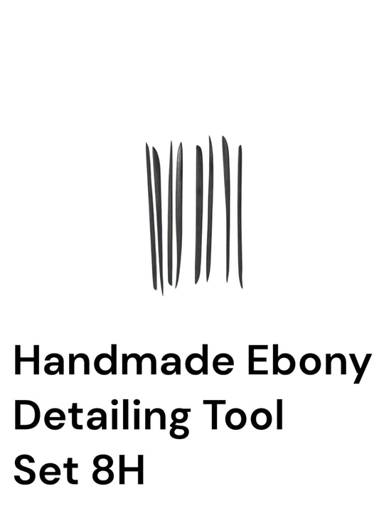 Handmade Ebony Detailing Tool Set 8H