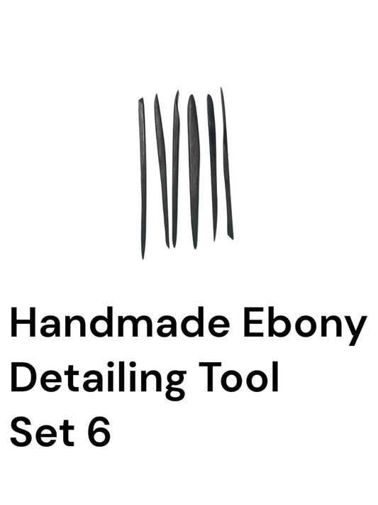Handmade Ebony Detailing Tool Set 6