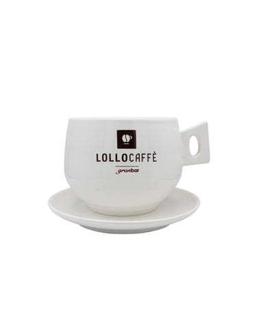 Lollo Caffè Taza grande con soporte para cialda y plato