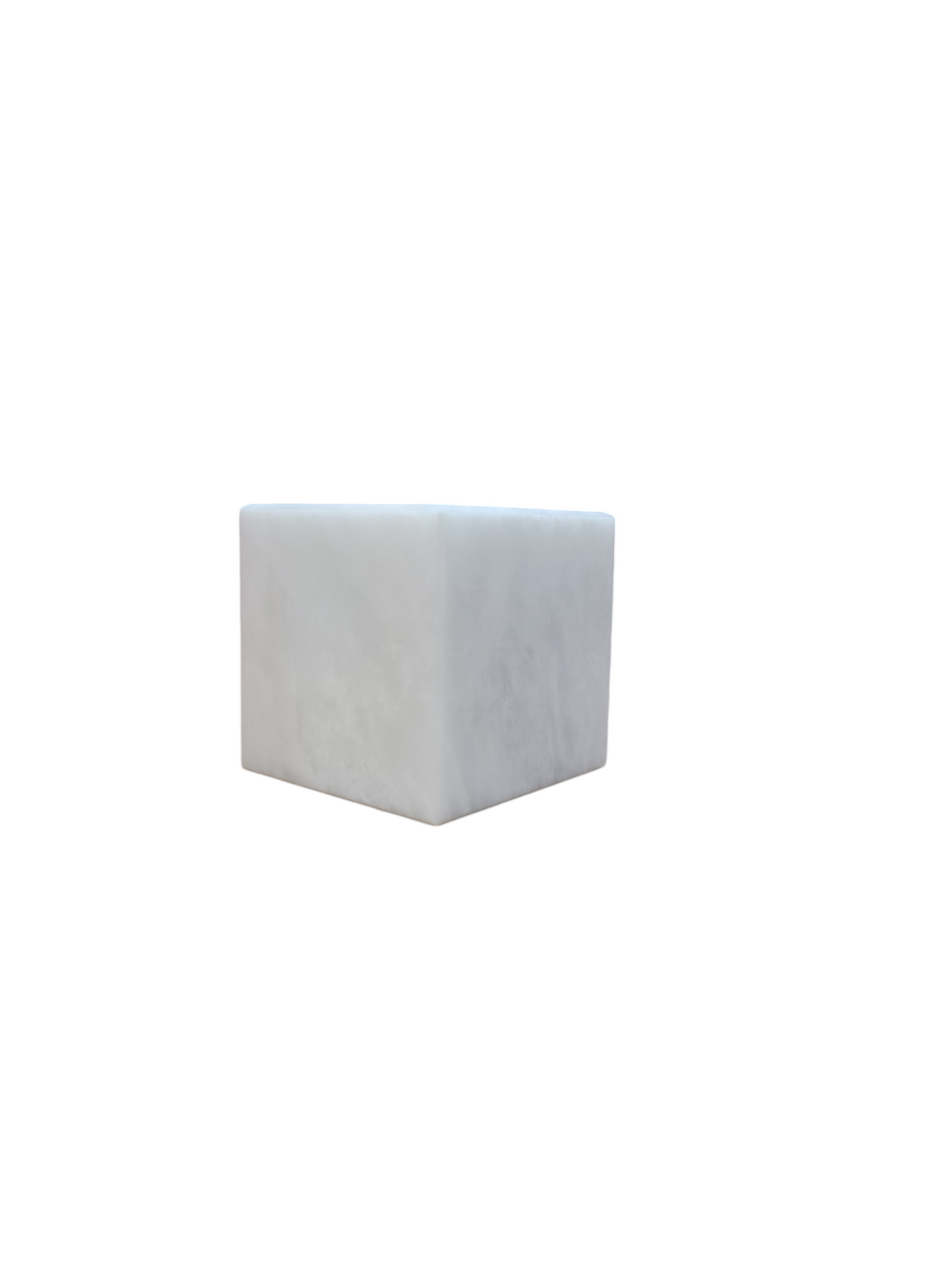 White Marble Cube 3"