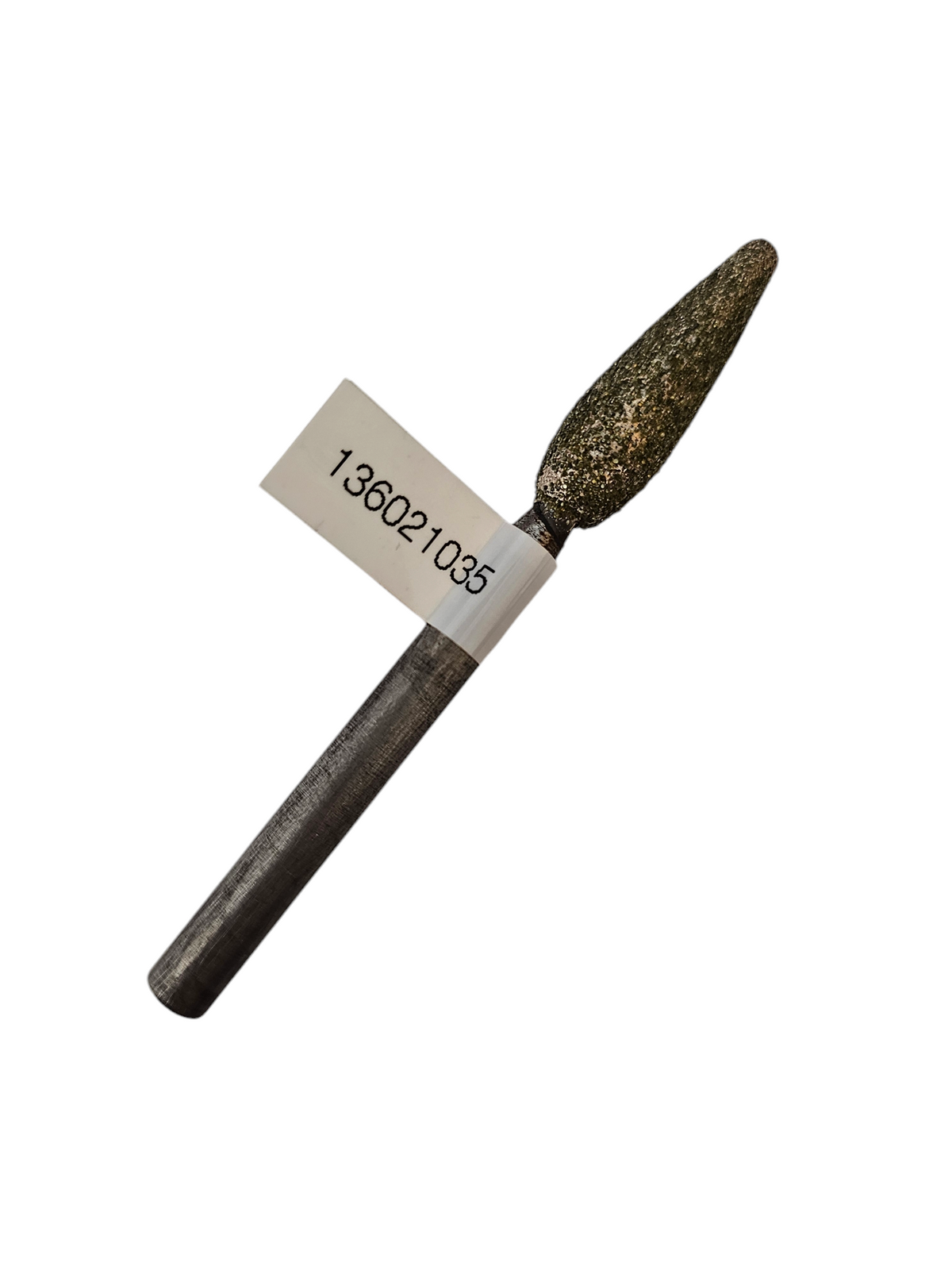 Diamond Burr #04 Round Taper 3/8x1-1/2" (10x35mm) 1/4" Shaft