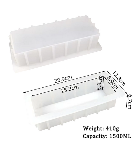 Acuan Silikon Segiempat tepat 8x4x1