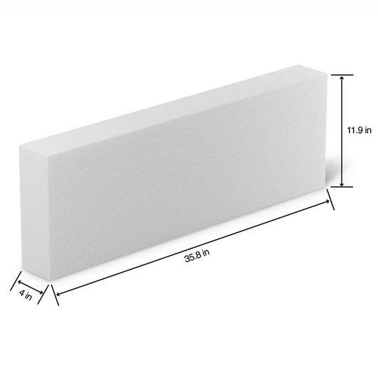 Styrofoam Sheet 36''x12''x4''