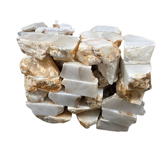 Papak Alabaster Lutsinar Putih Itali Mario Setiap Paun