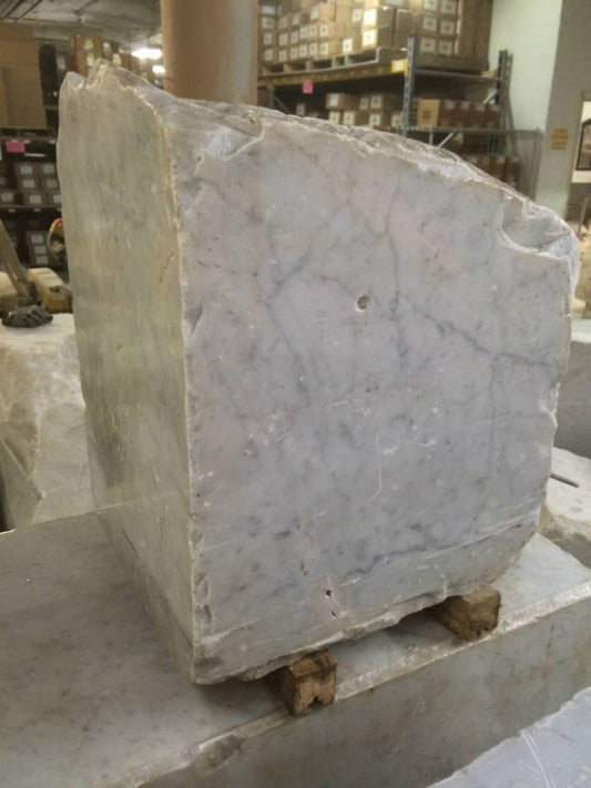 670 paun Carrara Bianco biru/kelabu 21x21x17 #341015