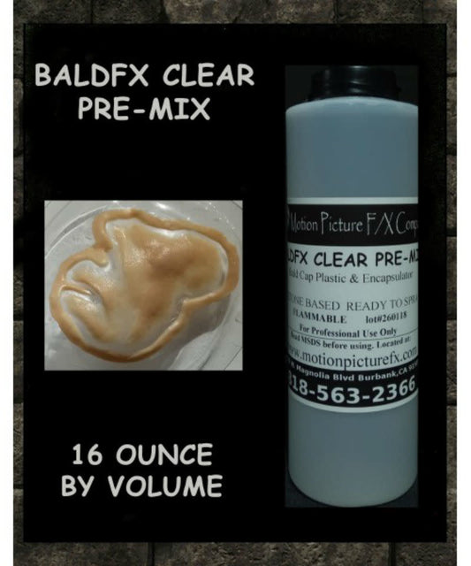 BaldFX Clear Sedia Sembur Pra-Campuran Vinyl Penutup Botak Plastik 16oz