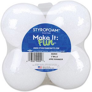 Styrofoam Ball 3'' 6pc