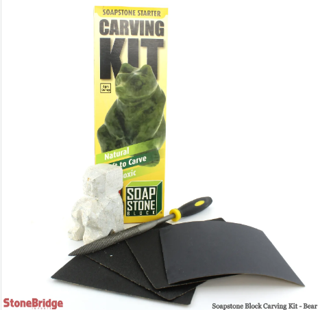 Soapstone Carving Kit - Bear