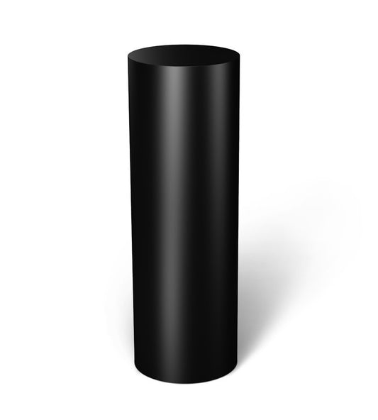Alas Silinder Laminate Gloss Hitam 20" diameter x 24" tinggi
