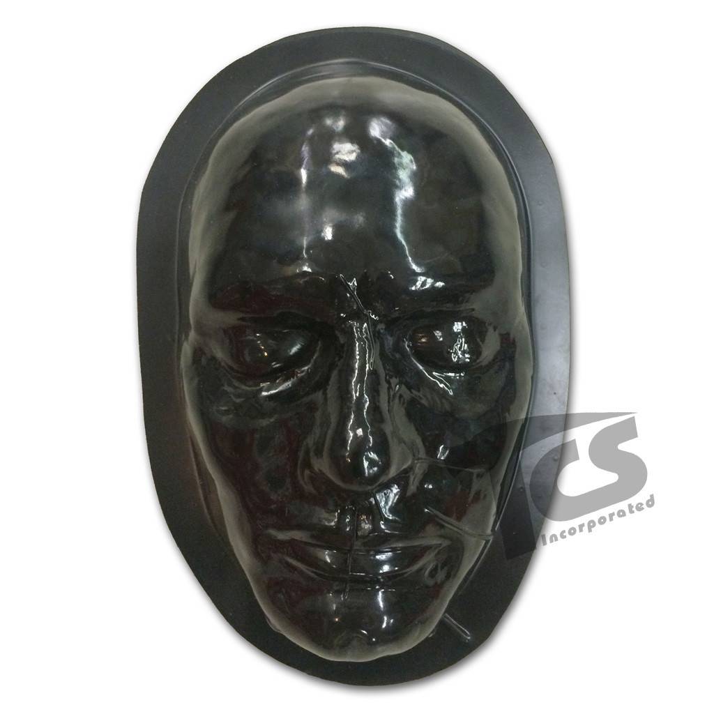 Black Styrene Male Face Form For Prosthetics