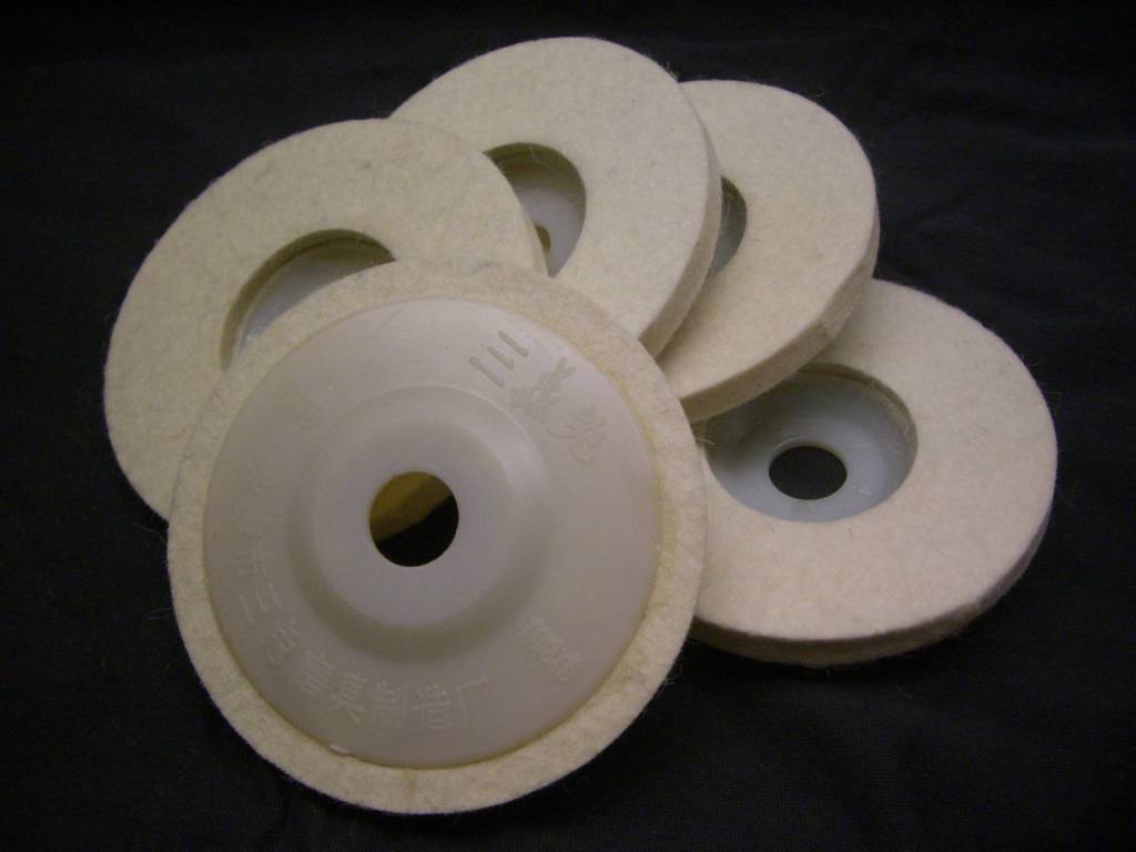 Rueda pulidora de fieltro de 4"