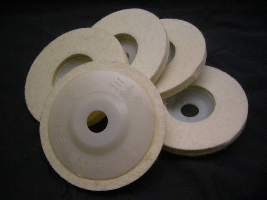 Rueda pulidora de fieltro de 4"