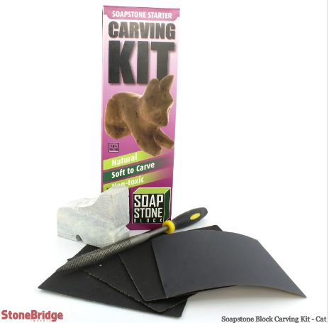 Kit Ukiran Batu Sabun - Kucing