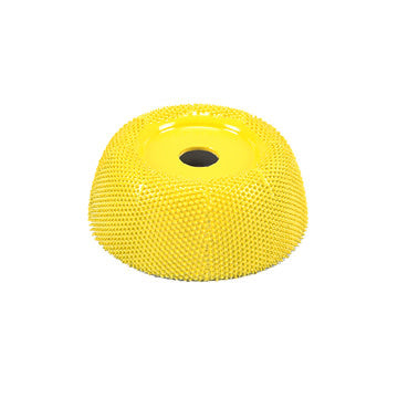 2" Cawan Ukiran Kuasa Serak Kuning Grit Halus Burr
