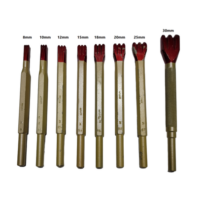 Carbide Pneumatic Tooth Chisels (12.5mm 1/2" shank)