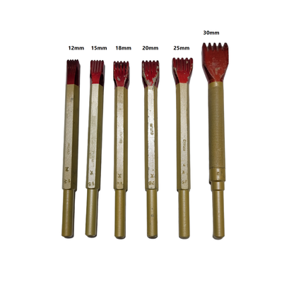 Carbide Pneumatic Tooth Chisels (12.5mm 1/2" shank)