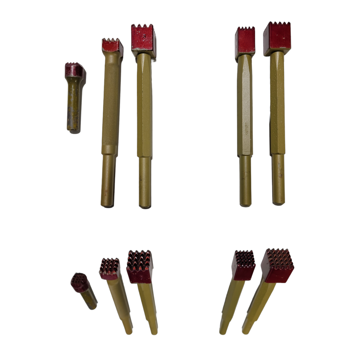 Carbide Pneumatic Bush Tooth Chisels (12.5mm 1/2" shank)