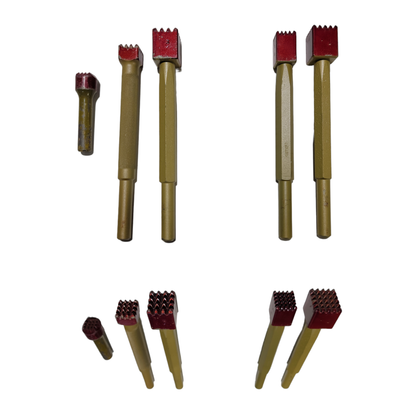 Carbide Pneumatic Bush Tooth Chisels (12.5mm 1/2" shank)