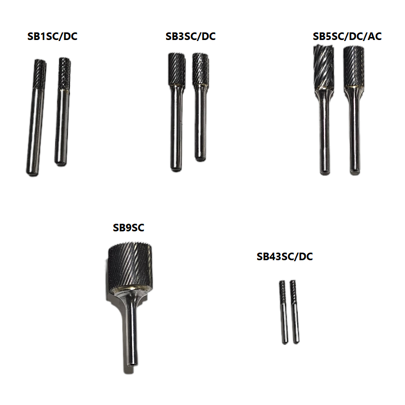 Cylinder End Cut Carbide Burrs