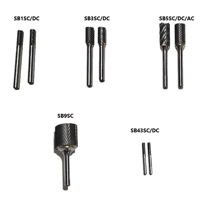 Cylinder End Cut Carbide Burrs