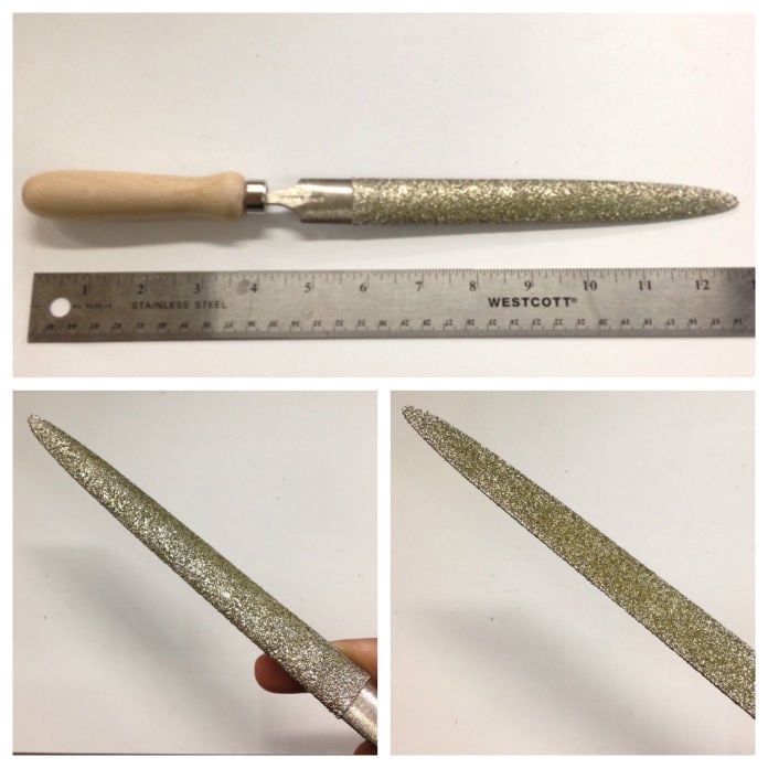 Escofinas de gabinete de diamante semicirculares