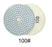 4" (100mm) Diamond Wet/Dry Velcro Polishing Discs (50-400 grit ) Set of 4