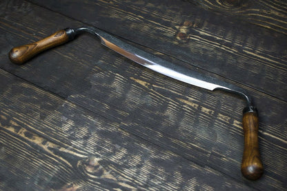 9" Carpenters Straight Drawknife with a Small Radius