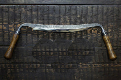 9" Carpenters Straight Drawknife with a Small Radius