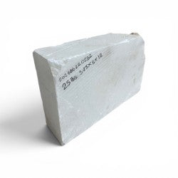 Mario's Italian White Translucent Alabaster Cut Block 25lb 2x4.75x27.5