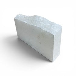 Mario's Italian White Translucent Alabaster Cut Block 22lb 2.5x8x14