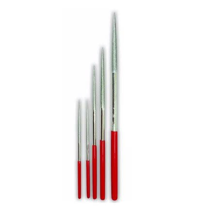 Round Diamond File Set 4.75-8.75" Length 5pc