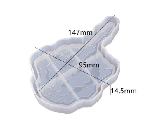 Torso femenino molde de silicona de 2 partes