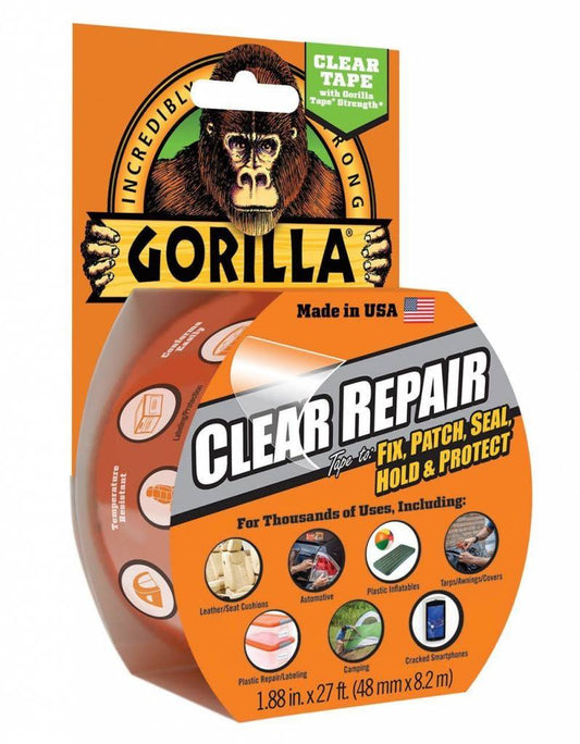 Gorilla Tape Crystal Clear 1.88x9yd