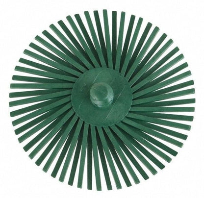 Scotch-Brite™ Roloc™ Radial Bristle Disc 3'' Green 50Grit (5 Pack)