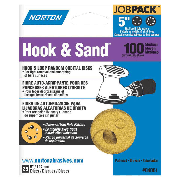 Cangkuk dan Pasir 100 grit 5"x 5 dan 8 25 pek