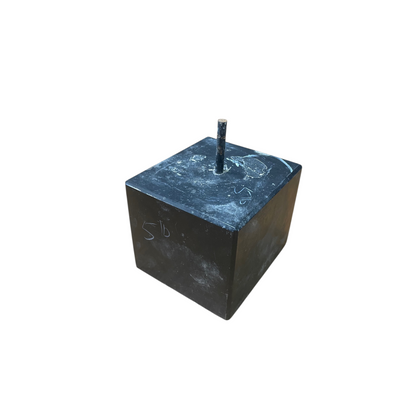 Black Marble Base 3.5x4x3 with Pin Hole