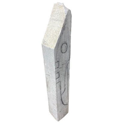Grigio Marble 6x6x41 131lb (Rough Block)